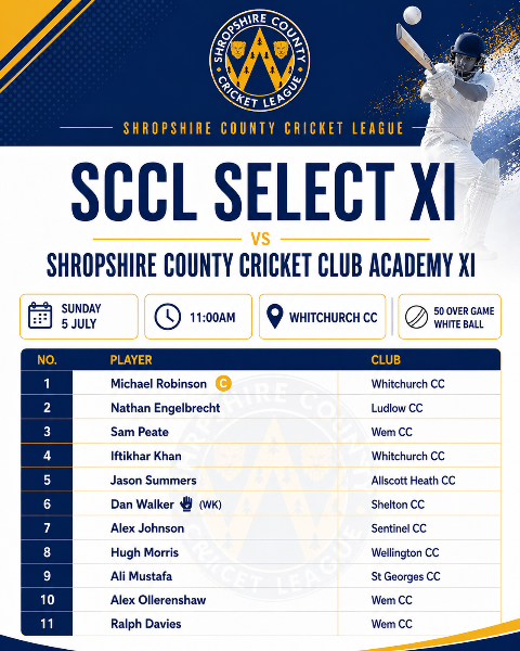 SCCL XI vs SCCC Academy